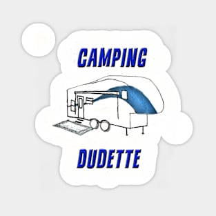 Camping Dudette Sticker